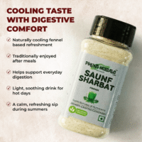 Saunf Sharbat Premix daily digestive drink served warm or cold