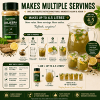 How to make jaljeera drink using Phunti Masale Jaljeera Swad-E-Jeera makes up to 4.5 litres