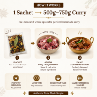 How to use Phunti Masale whole spices mutton masala sachet for cooking homemade mutton curry