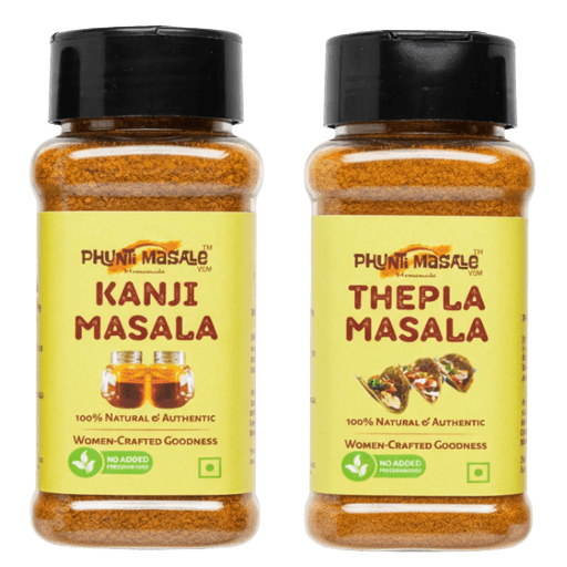 Combo pack of homemade masala for daily kitchen use by Phunti Masale